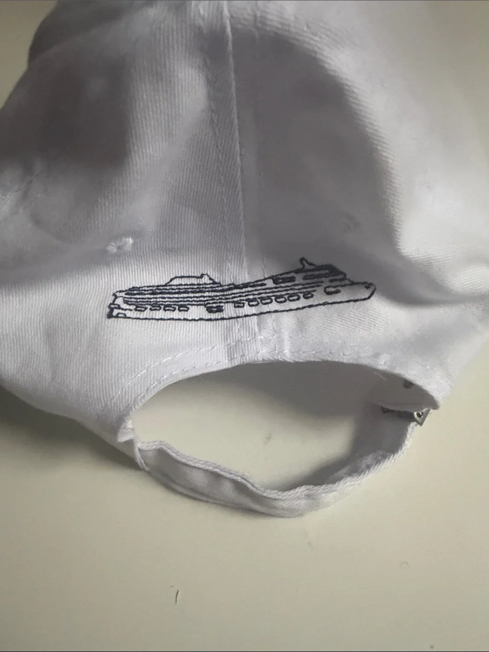 MSC Embroidered White Baseball Cap